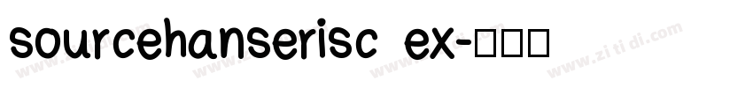 sourcehanserisc ex字体转换